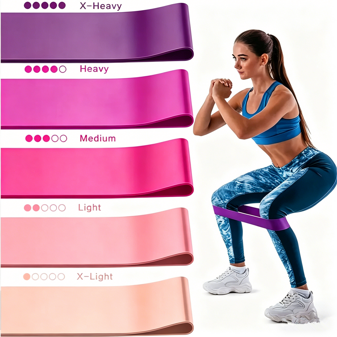 Resistance Bands Loop Set Of 5