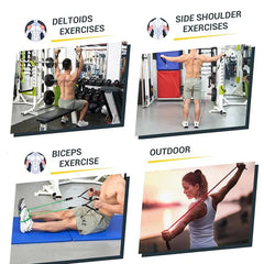 5 PC Set Resistance Band Resistance Bands thumbnail 4
